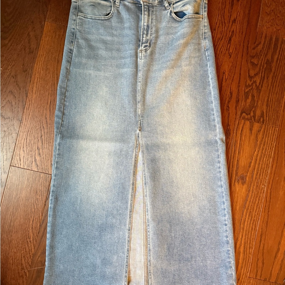 Forever 21 Long Denim Skirt
